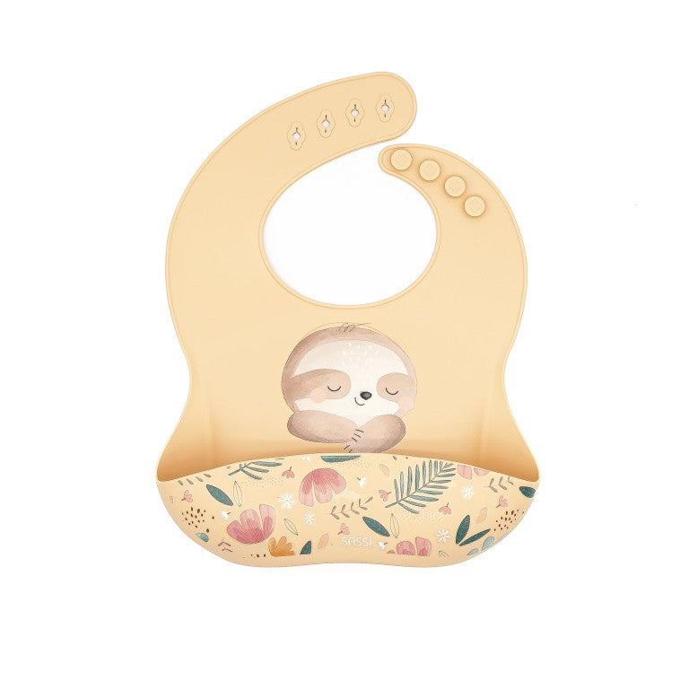 Sassi Junior Bavaglino in silicone bradipo