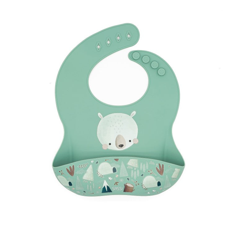 Sassi Junior Bavaglino in silicone orso