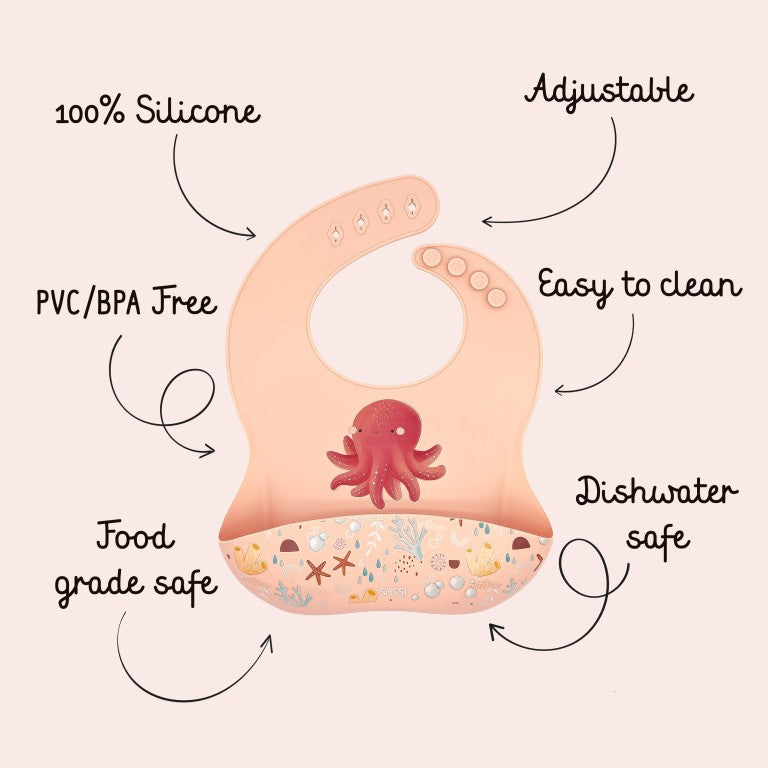 Sassi Junior Bavaglino in silicone polpo