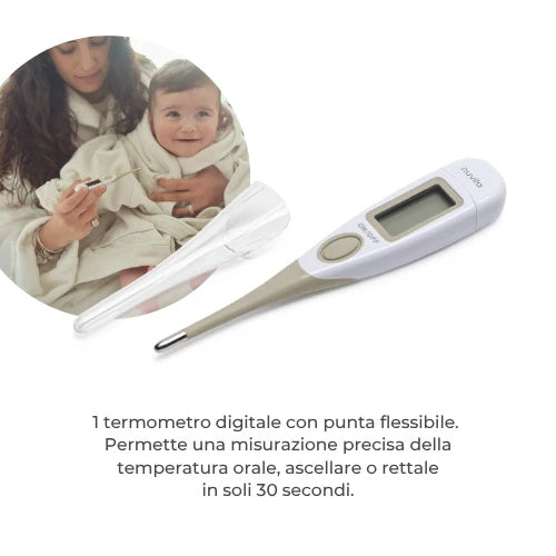 Nuvita - Kit igiene con termometro beige