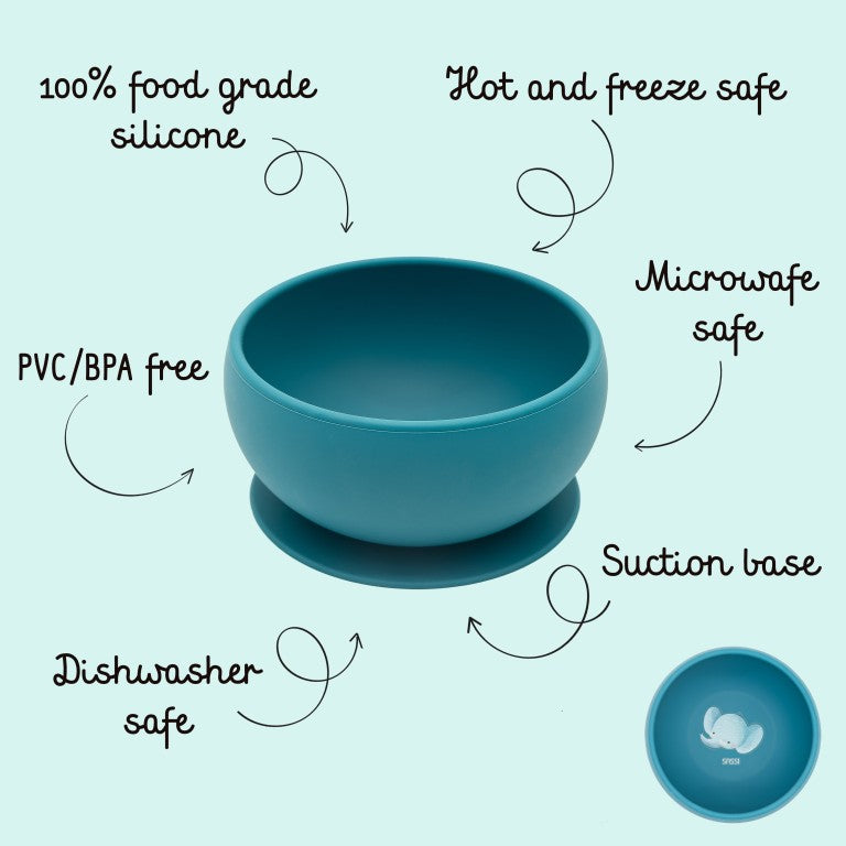 Sassi Junior Ciotola in silicone elefante