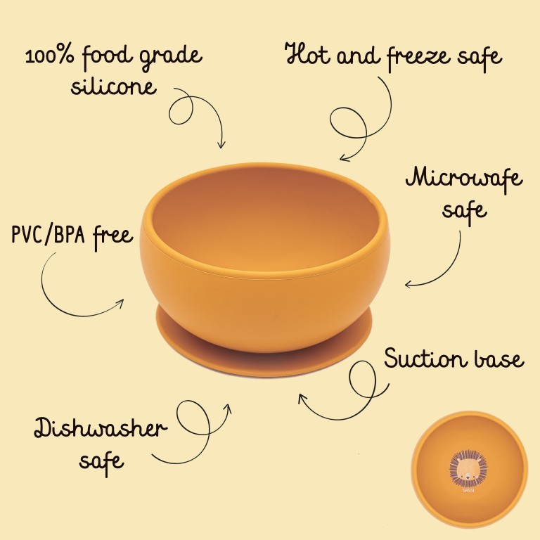 Sassi Junior Ciotola in silicone leone