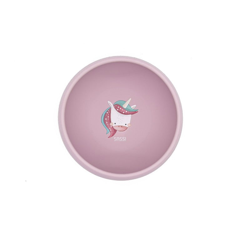 Sassi Junior Ciotola in silicone unicorno