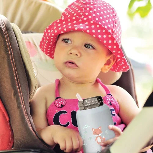 Nuvita - Contenitore termico in acciaio inox per cibi solidi e liquidi, 500ml Powder blu