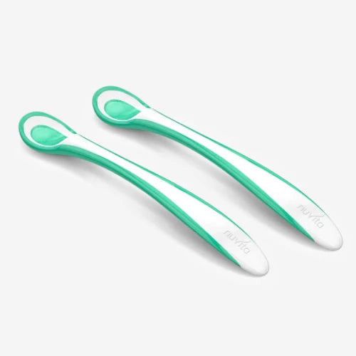 Nuvita - 2 cucchiai termosensibili verdi