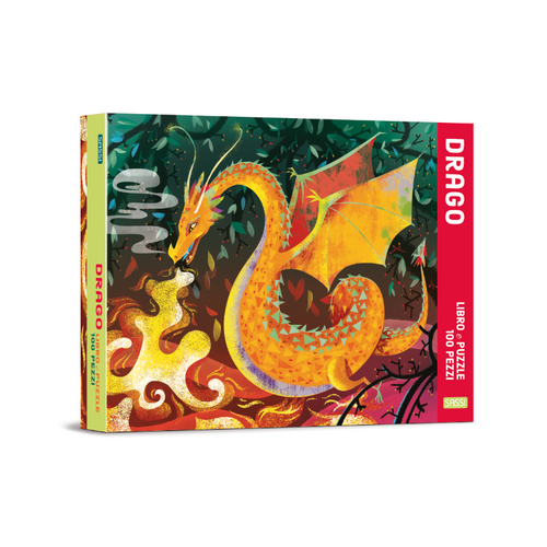 Sassi Junior - Libro e puzzle da 100 pezzi, Drago