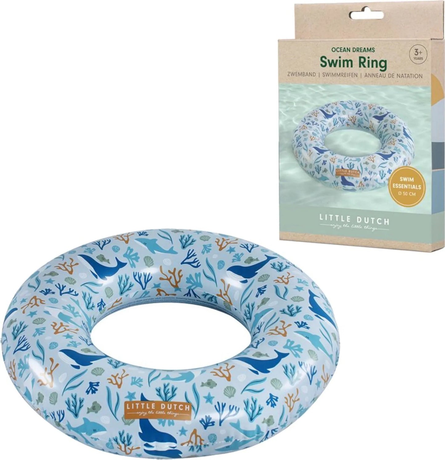 Little Dutch - Ciambella gonfiabile 50cm blu