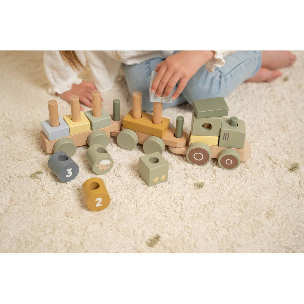 Little Dutch - Trenino in legno con costruzioni Little farm
