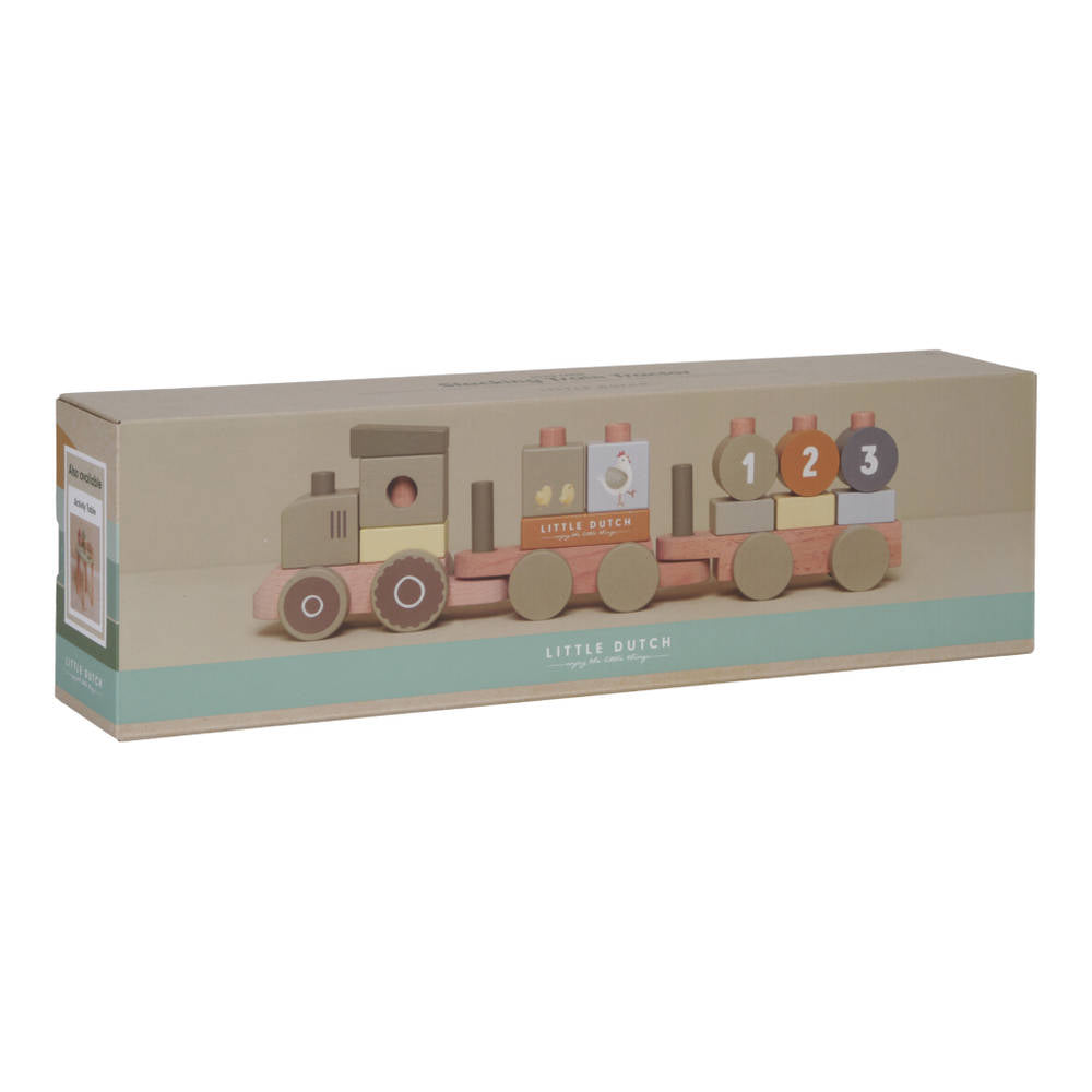 Little Dutch - Trenino in legno con costruzioni Little farm