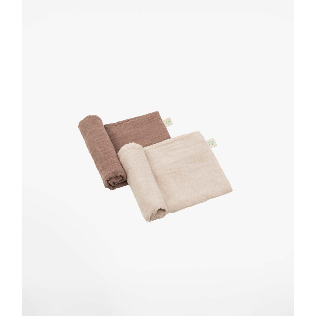 Set 2 mussole - 80x80 - Oat-Cappuccino - Bamboo KoalaBabyCare
