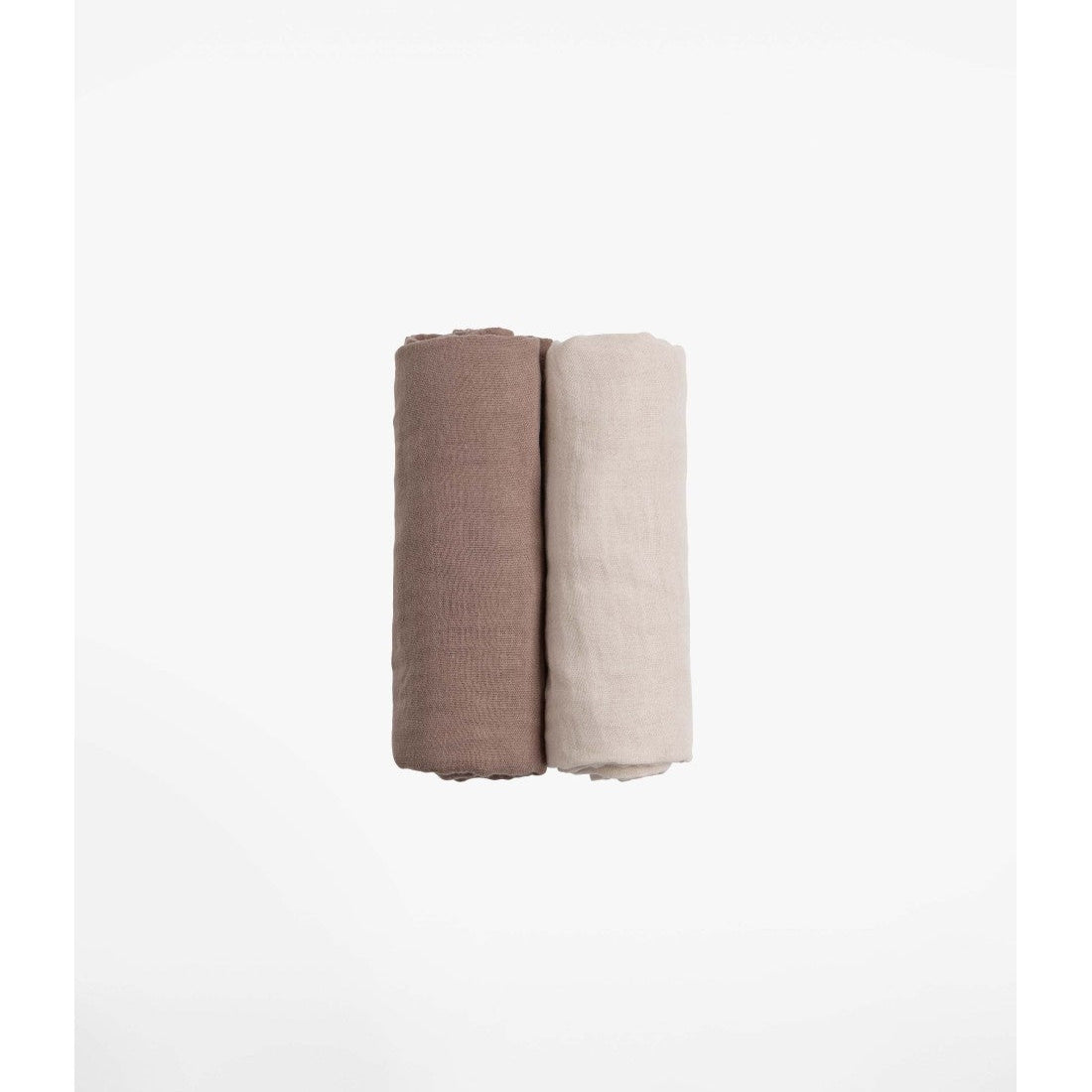 Set 2 mussole - 80x80 - Oat-Cappuccino - Bamboo KoalaBabyCare