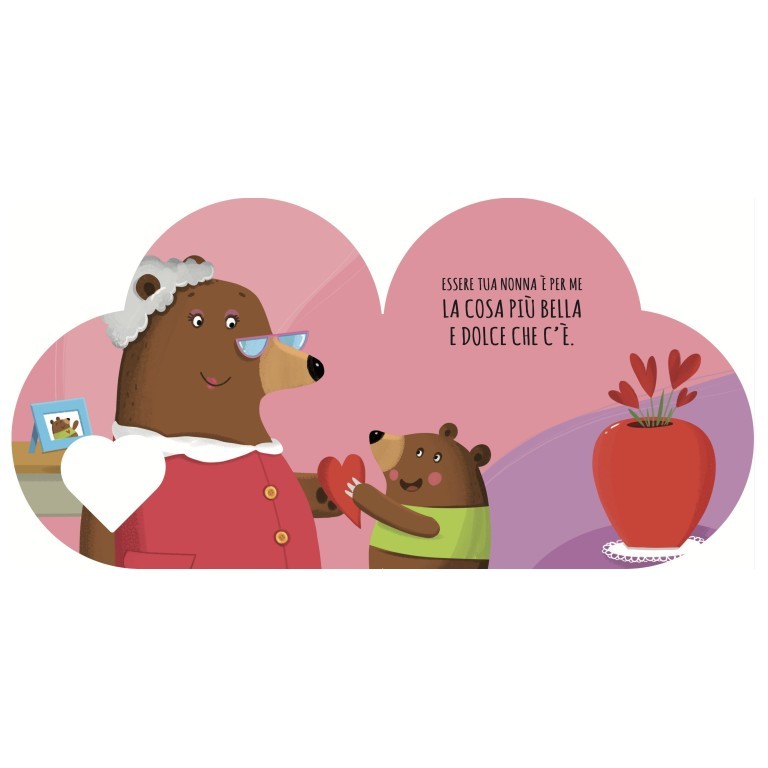 Sassi Junior - Libri sagomati, Con amore nonna
