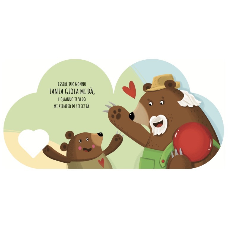 Sassi Junior - Libri sagomati, Con amore nonno