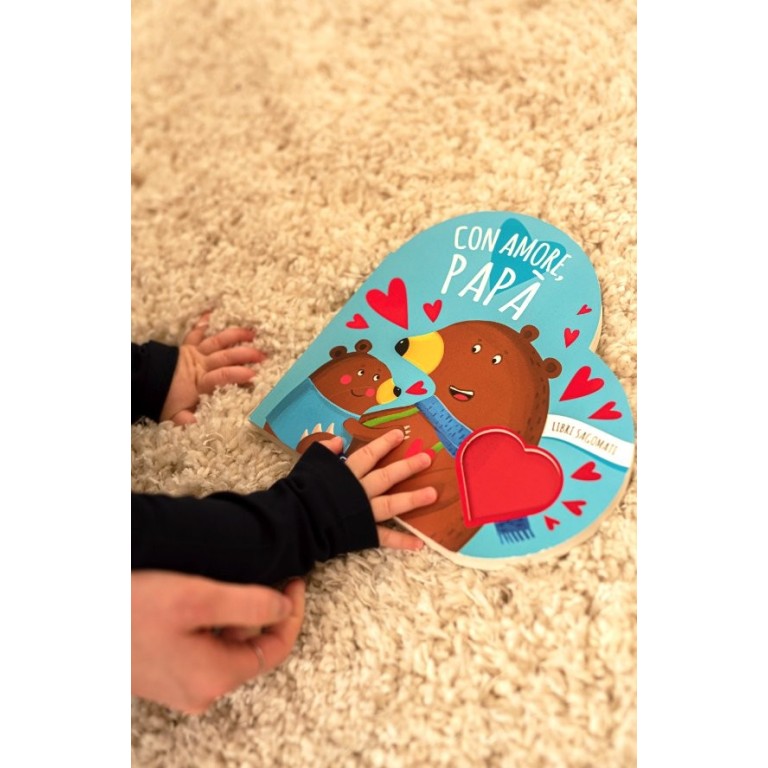 Sassi Junior - Libri sagomati, Con amore papà