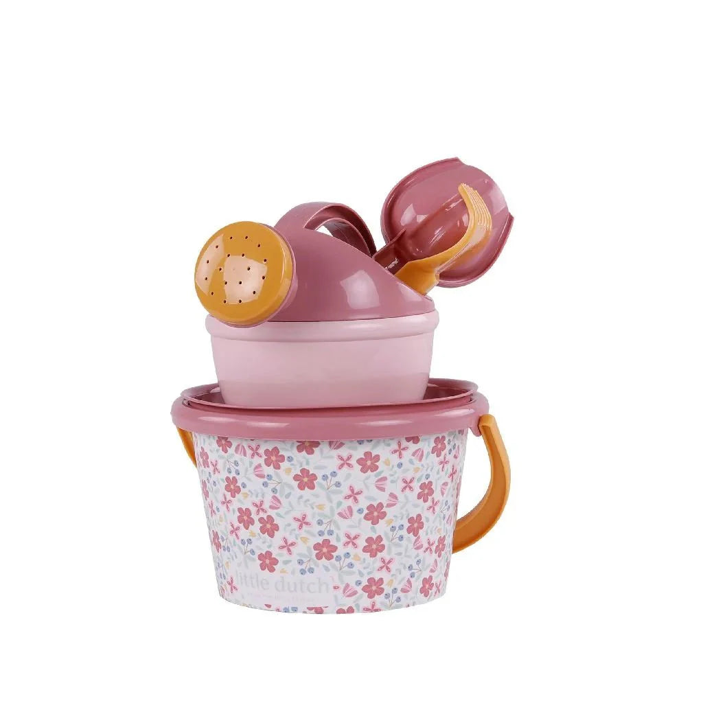 Little Dutch - Set paletta secchiello e formine 5pz sunny flowers