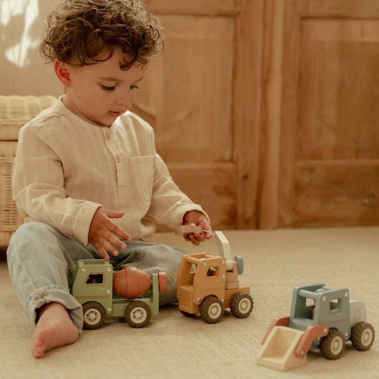Little Dutch - Camion con gru con personaggio