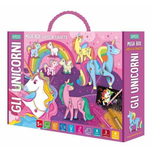 Sassi Junior - Mega box arts & crafts, Gli unicorni