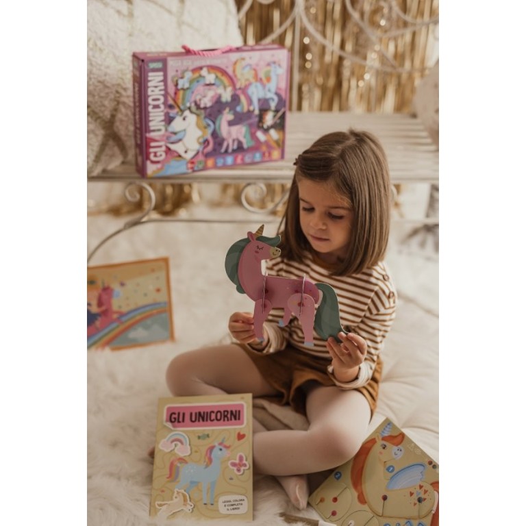 Sassi Junior - Mega box arts & crafts, Gli unicorni