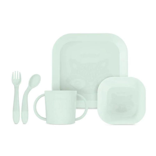 Miniland - Set pappa quadrato menta