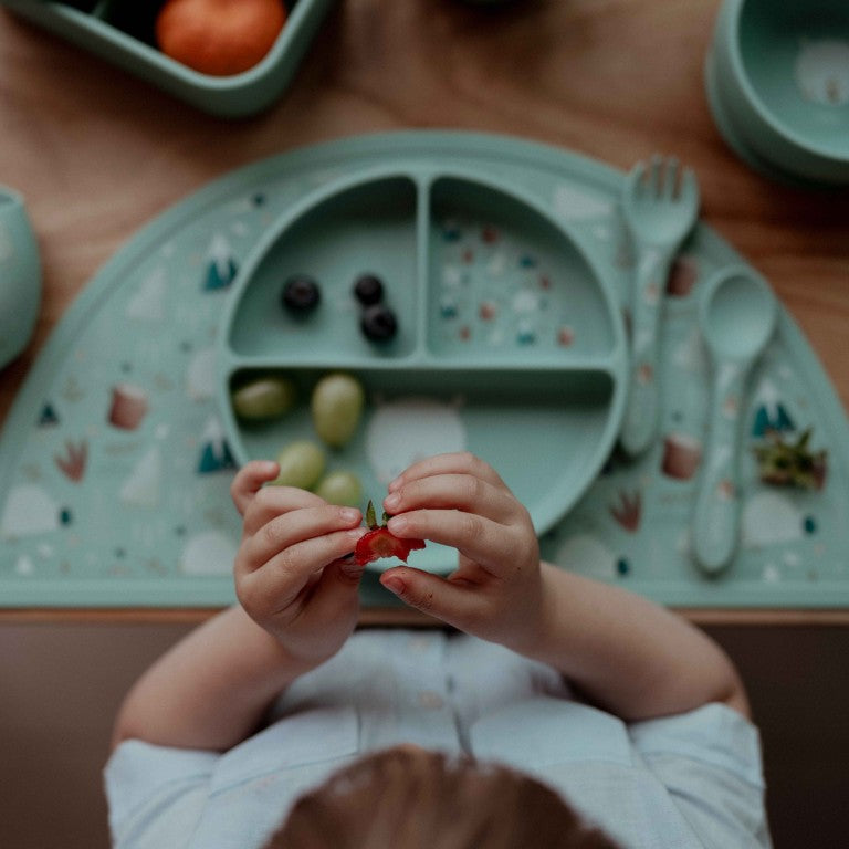 Sassi Junior Piatto in silicone tre scomparti orso