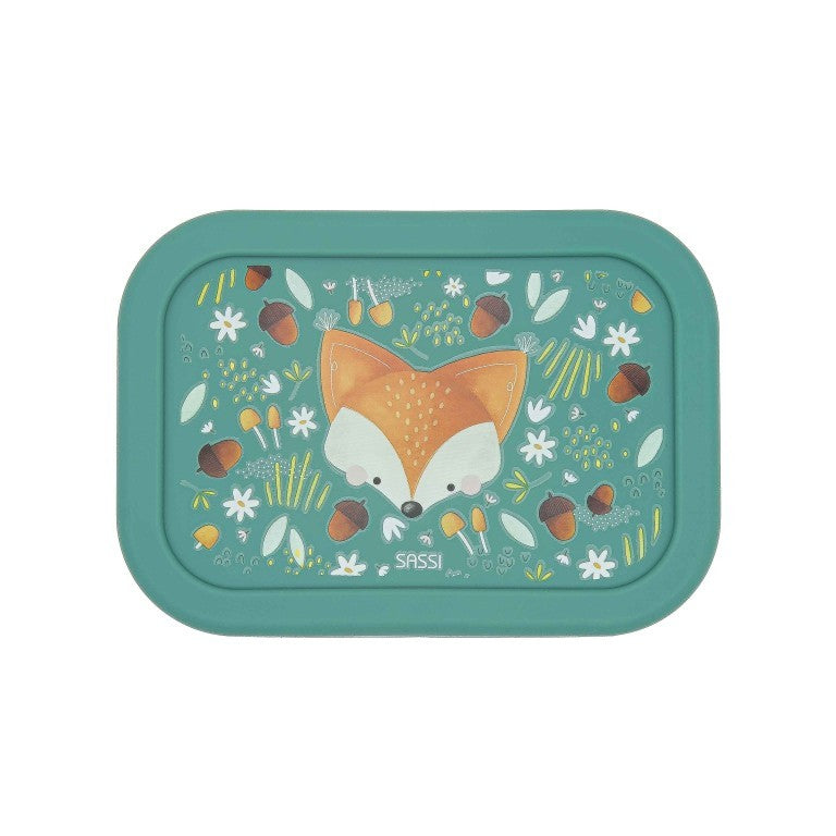 Sassi Junior Lunch box in silicone volpe