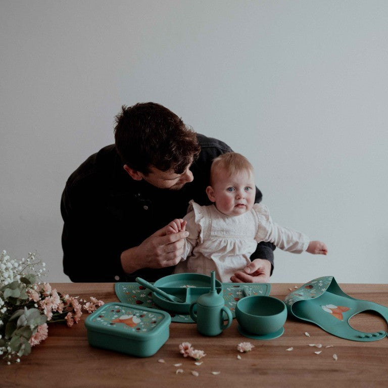 Sassi Junior Lunch box in silicone volpe