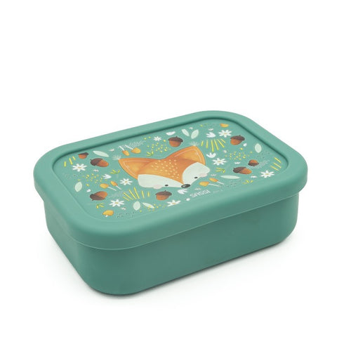 Sassi Junior Lunch box in silicone volpe