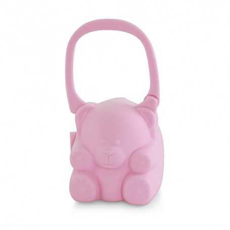 Miniland - Portaciuccio orsetto rosa
