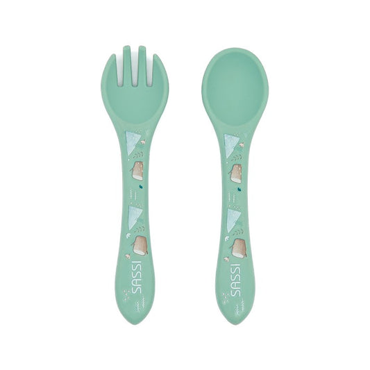 Sassi Junior Set posate in silicone orso
