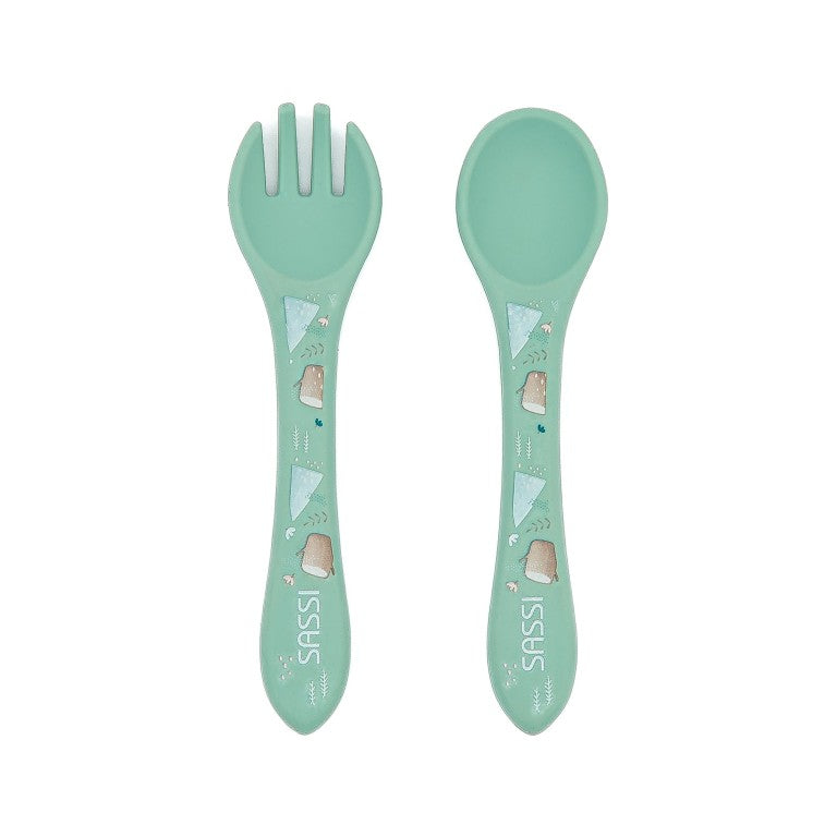 Sassi Junior Set posate in silicone orso