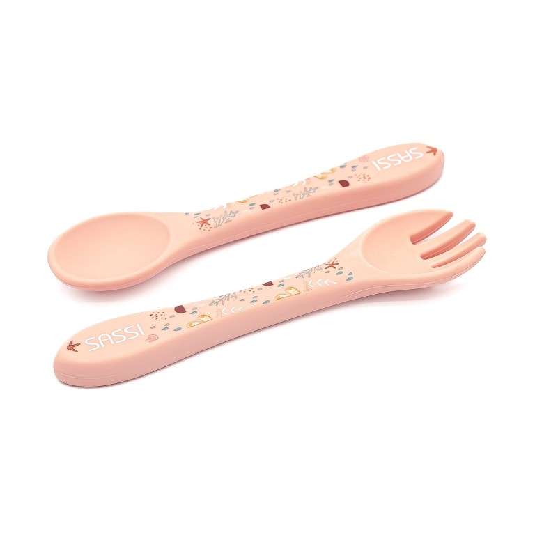 Sassi Junior Set posate in silicone polpo