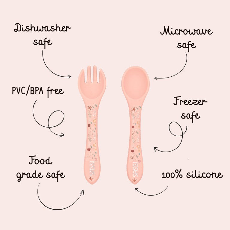 Sassi Junior Set posate in silicone polpo