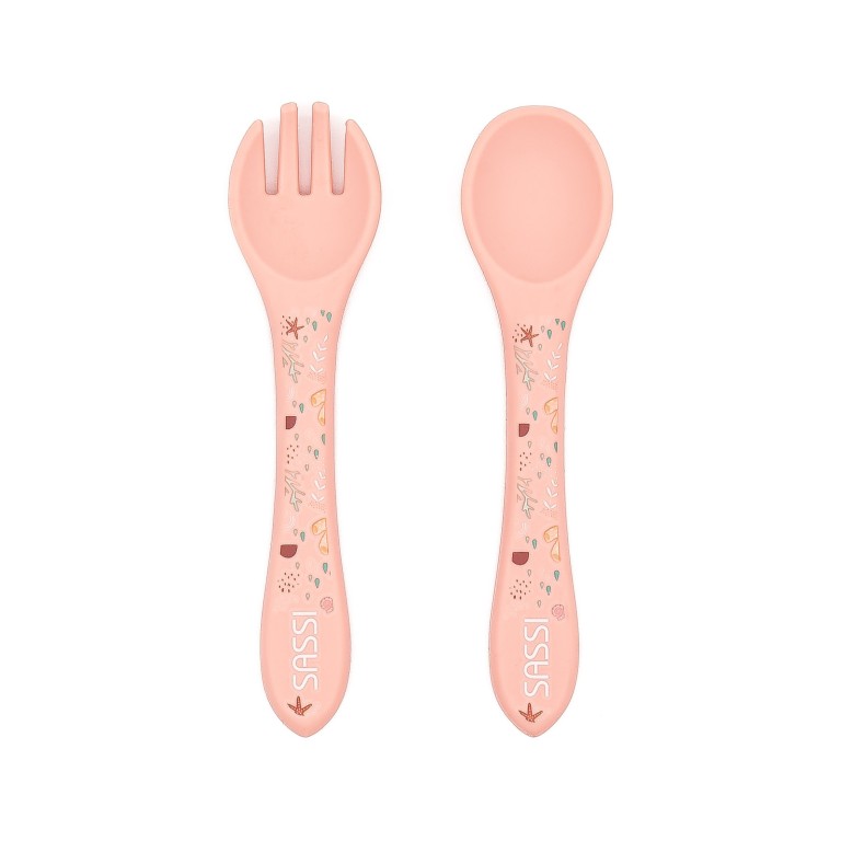 Sassi Junior Set posate in silicone polpo