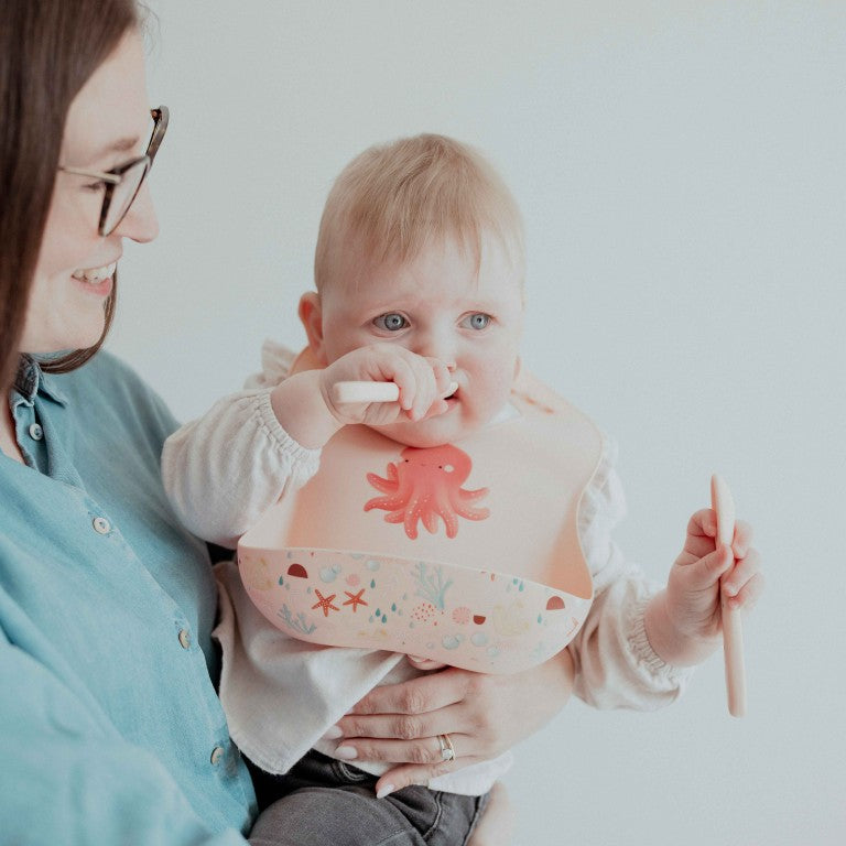 Sassi Junior Set posate in silicone polpo