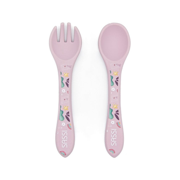 Sassi Junior Set posate in silicone unicorno