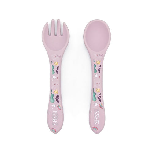 Sassi Junior Set posate in silicone unicorno