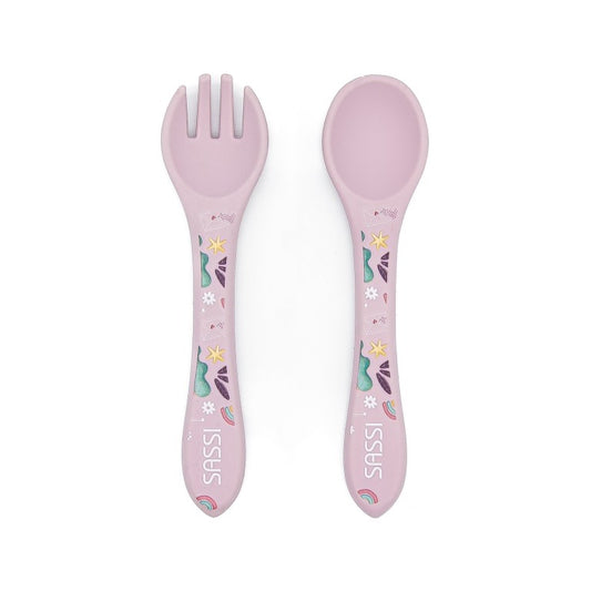 Sassi Junior Set posate in silicone unicorno