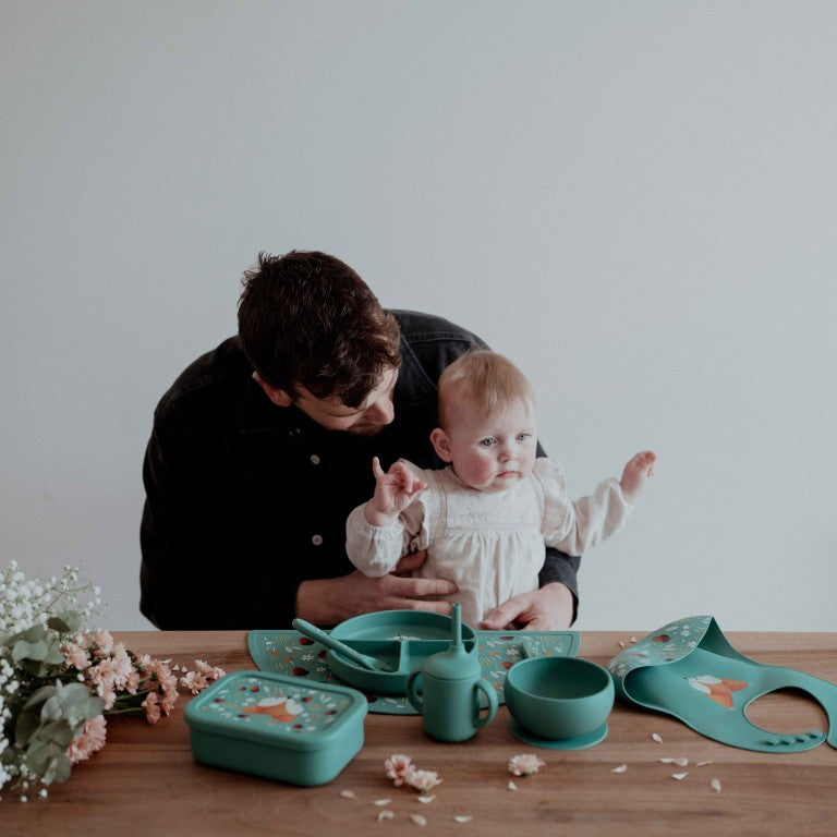 Sassi Junior Set posate in silicone volpe