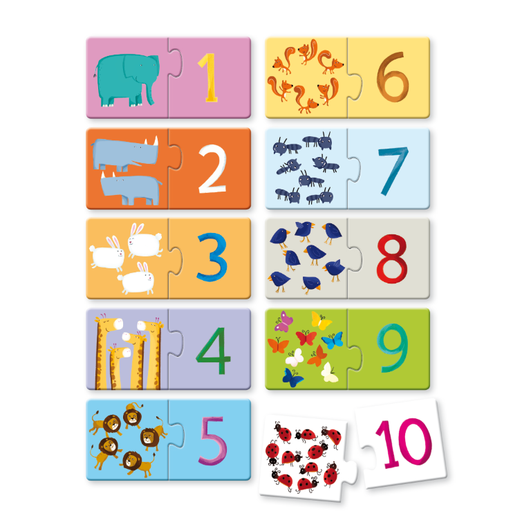 Sassi Junior - Puzzle 2, I numeri