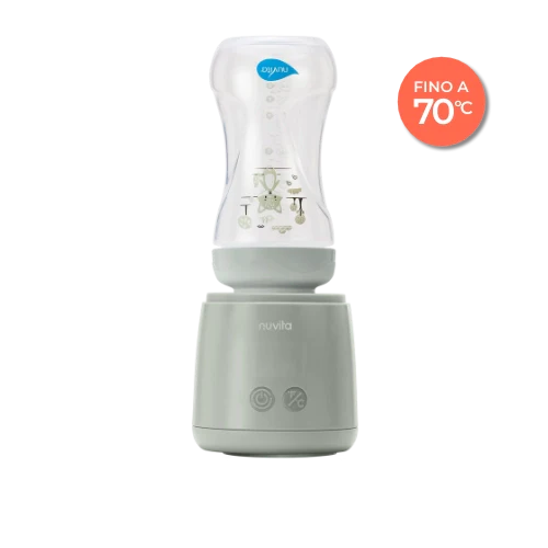 Nuvita - Mix 70, Scaldabiberon portatile universale con funzione di mescolamento fino a 70°