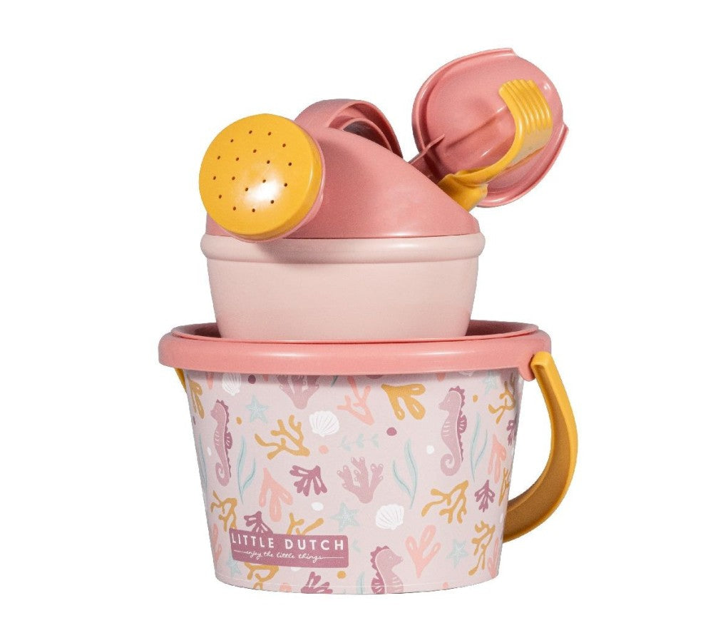 Little Dutch - Set paletta secchiello e formine 5pz rosa