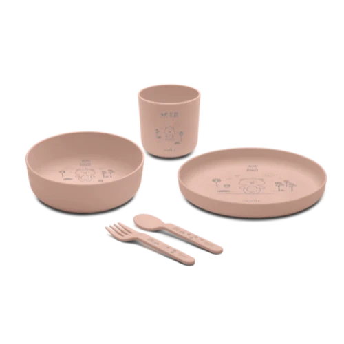 Nuvita - Set pappa in PLA english rose