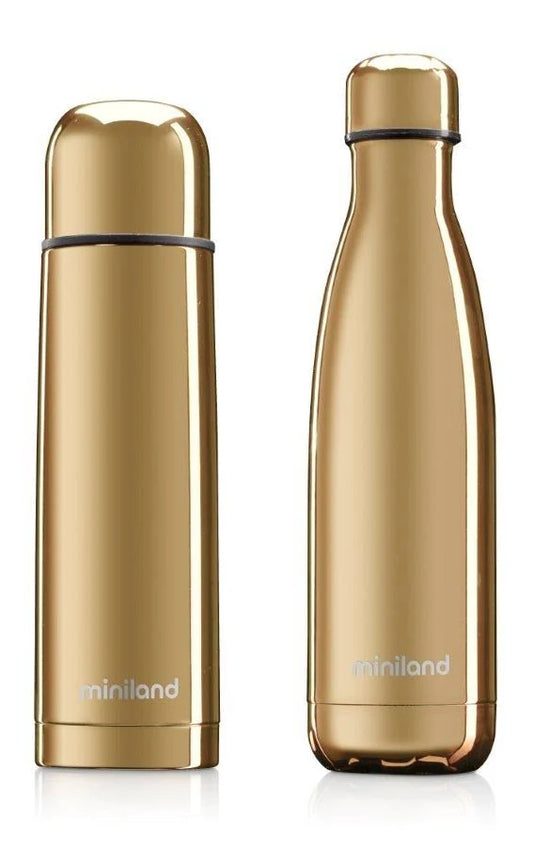 Miniland - Set di thermos My baby & me gold