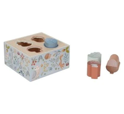 Little Dutch - Cubo in legno con forme a incastro Forest Friends