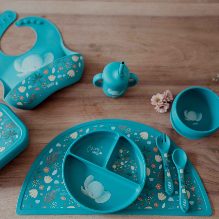 Sassi Junior Tovaglietta antiscivolo in silicone elefante