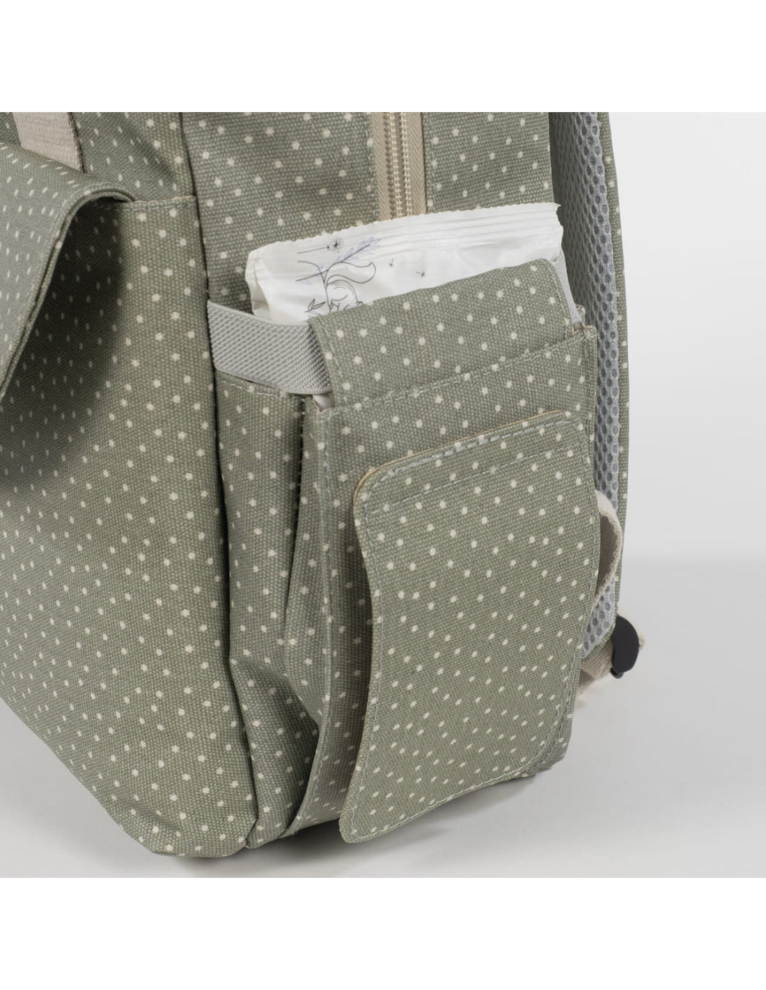 Walking Mum - Zaino pois poppy muschio