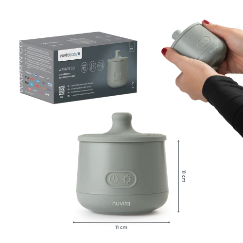 Nuvita - Scaldabiberon portatile universale SAGE GREEN